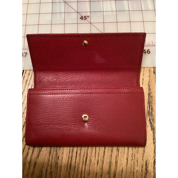 Gucci‎ Wallet Leather Snap Closure Bifold Clutch - Picture 5 of 10